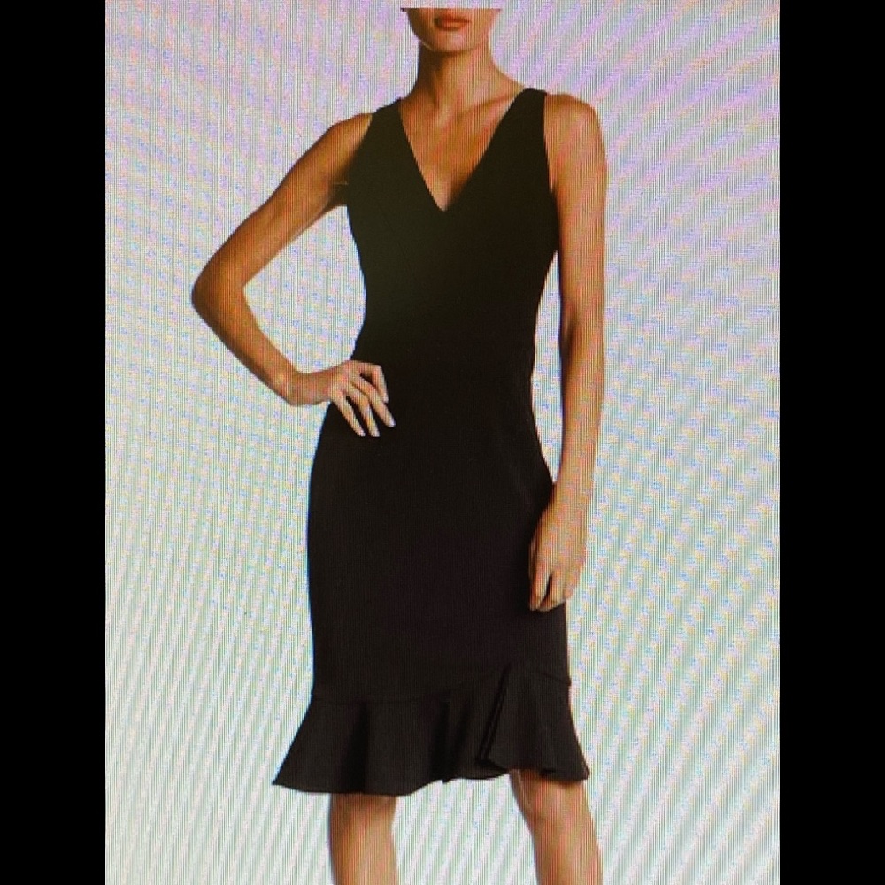 *RIFF RAFF BLACK MIDI DRESS